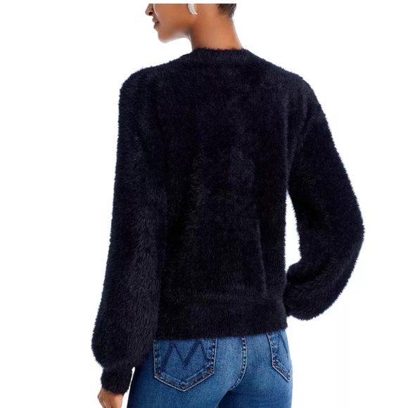 Aqua Eyelash Cardigan – Sz S (Small) – Black – NWT - Picture 2 of 6